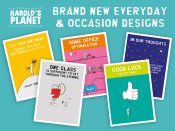 Bring a smile to your day with new Harold's Planet designs